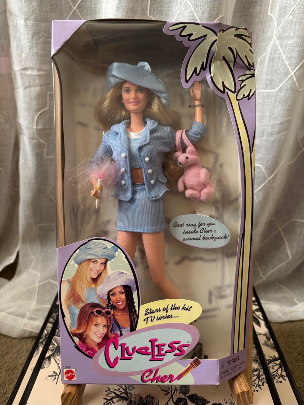 Vintage 1996 Mattel Clueless Cher Doll in Light Blue Outfit